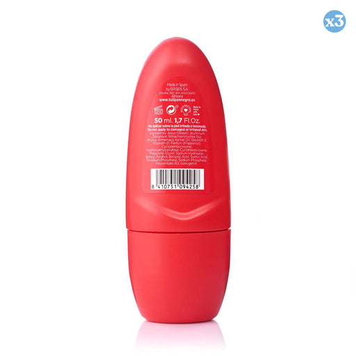 Pacco 3x - Deodorante Roll-on Fragola & Ciliegia 50ml Tulipano Nero - Tulipan Negro - 2