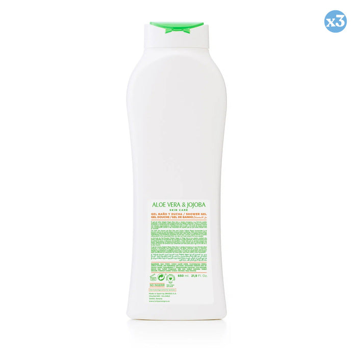 Confezione 3x - Gel doccia Tiglio Nero Aloe Vera 650 ml - Tulipan Negro - 2