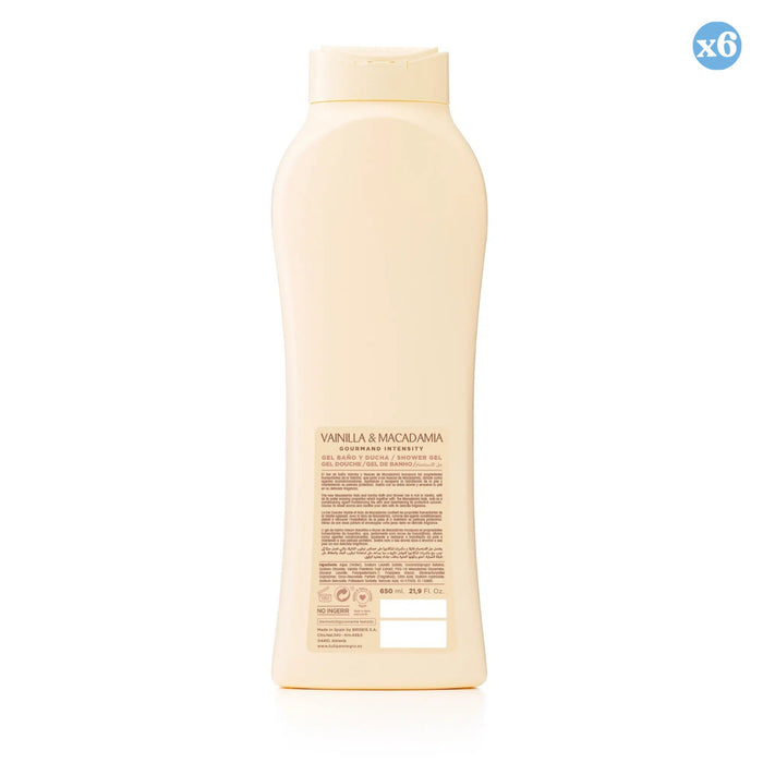 Confezione da 6 - GEL TULIPANO NERO VANIGLIA E MACADAMIA 650 ML - Tulipan Negro - 2