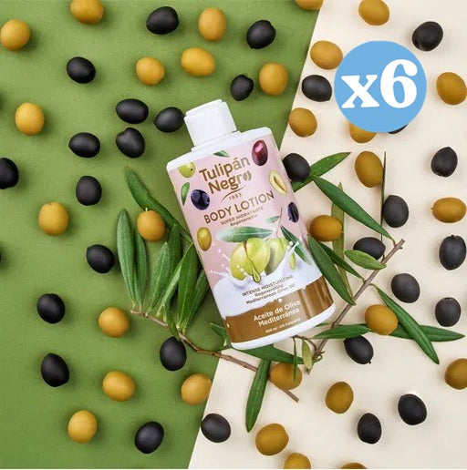 Pacco da 6 - LATTE PER IL CORPO T.NERO OLIO DI OLIVA 400 ML - Tulipan Negro - 2