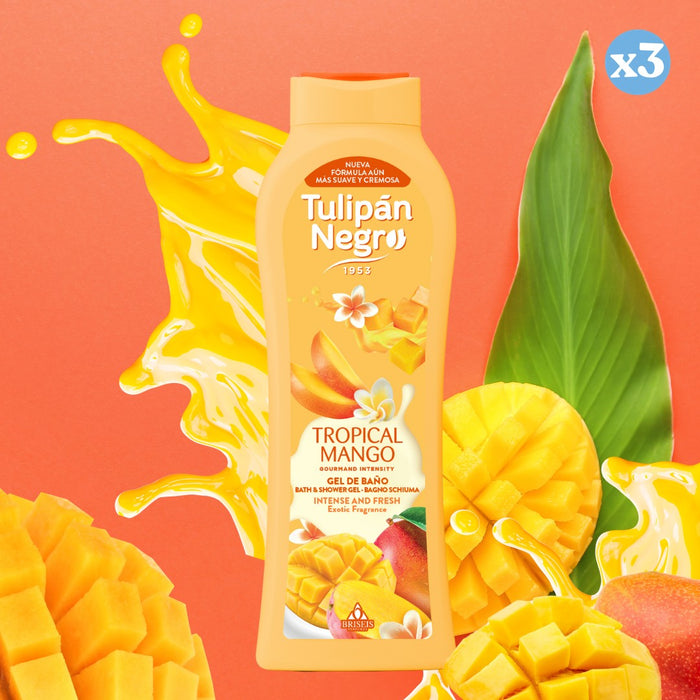 Pacco 3x - Doccia Gel Tulipano Nero Tropicale Mango - Tulipan Negro - 2
