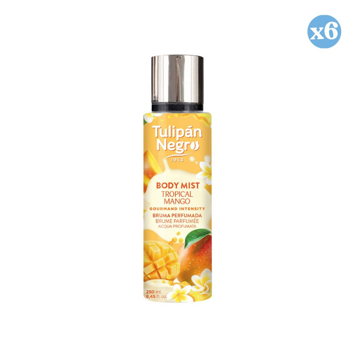 Confezione da 6 - Body Mist Mango Tropicale - Tulipan Negro - 1