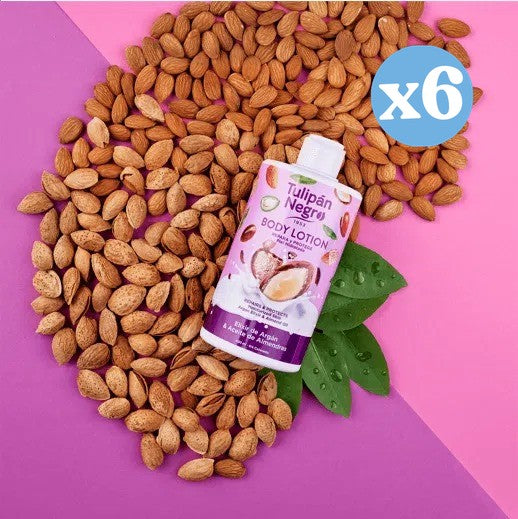 Confezione 6x - LOZIONE PER IL CORPO T.NERO ARGA E MANDORLE 400 ML - Tulipan Negro - 2