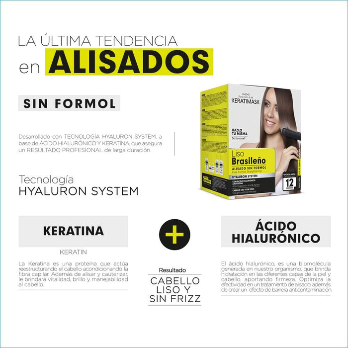 Keratimask Raddrizzamento brasiliano senza formolo - Be Natural - 4