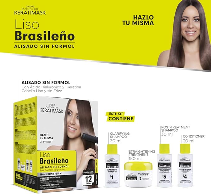 Keratimask Raddrizzamento brasiliano senza formolo - Be Natural - 8