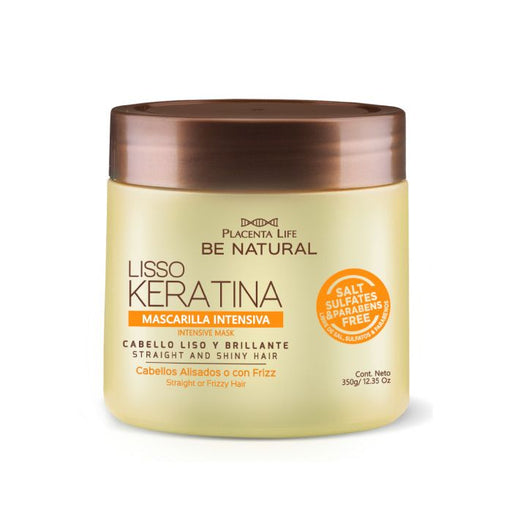 Maschera intensiva alla cheratina Lisso - 350 gr - Be Natural - 1