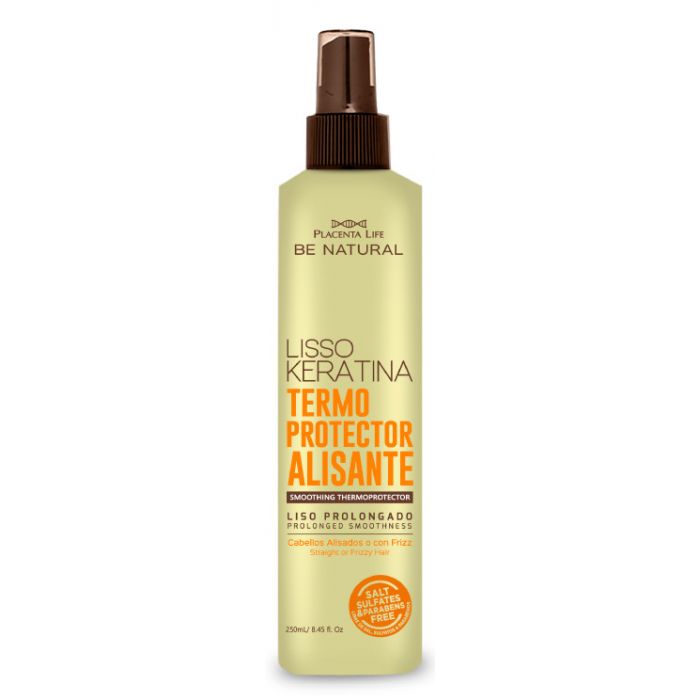 Lisso Keratin Spray Termoprotettivo Lisciante - 250ml - Be Natural - 1