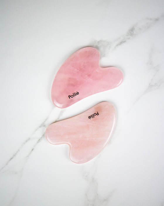 Pietra di Quarzo Rosa per Massaggio Viso - Pollié - 4