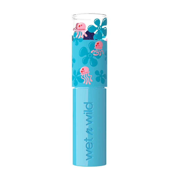 Bob Esponja Bálsamo Labial - Tono transformable Azul Coral a Rosa - 2.88 gr - Wet N Wild - 1