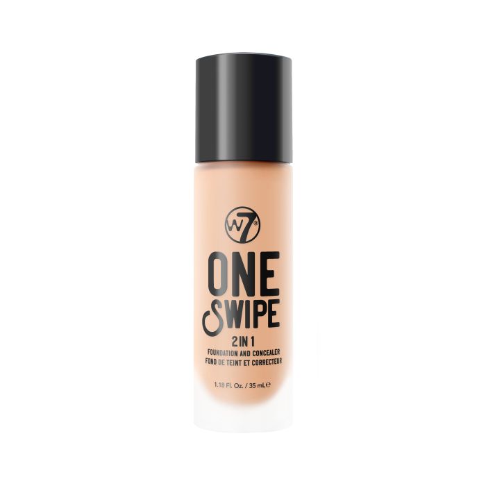 Fondotinta e Correttore 2in1 One Swipe 35 ml - W7 : Natural Beige - 1