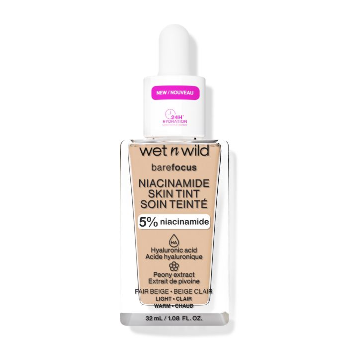 Fondo di trucco Bare Focus Niacinamide Skin Tint - Wet N Wild : Fair Beige - 1