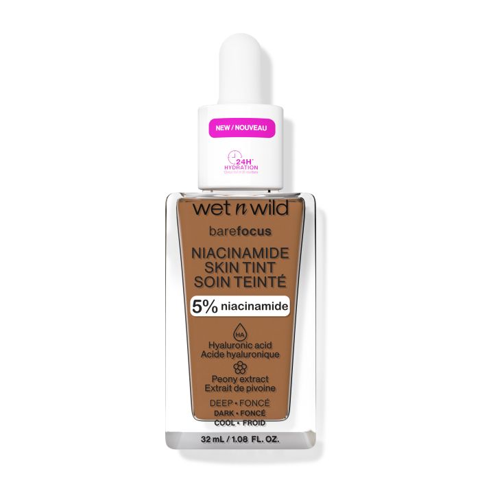 Fondo di trucco Bare Focus Niacinamide Skin Tint - Wet N Wild : Deep - 1