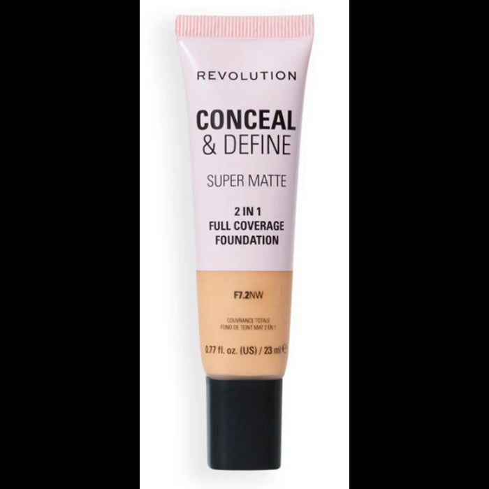 Fondotinta Conceal & Define - Make Up Revolution : F7.2NW - 1