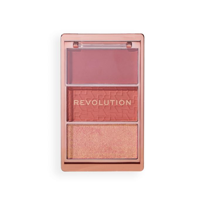 Palette di fard Icon Blush - Make Up Revolution : Aura Points Rose - 1