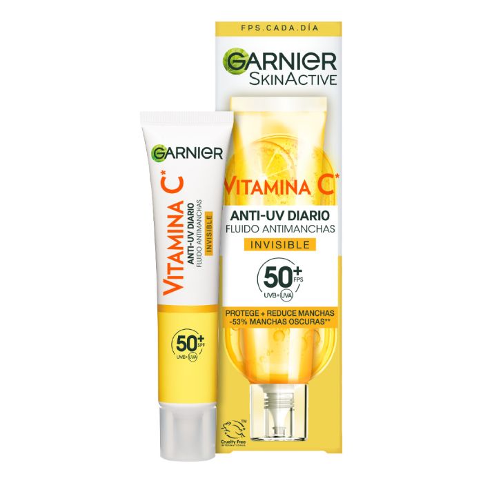 Vitamina C Fluido Antimacchie Anti-uv Giornaliero Invisibile Fps50+ 40 ml - Garnier - 1