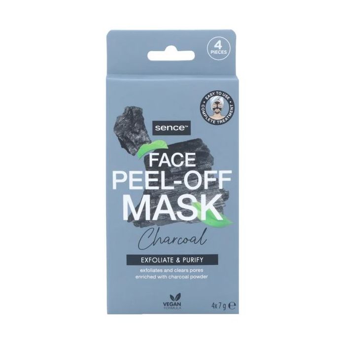 Maschera Esfoliante al Carbone Peel-off per il Viso - Sence Beauty - 1