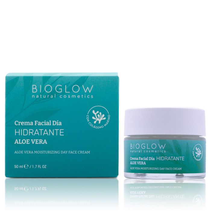 Crema Viso Giorno Idratante con Aloe Vera 50ml - Bioglow - 1
