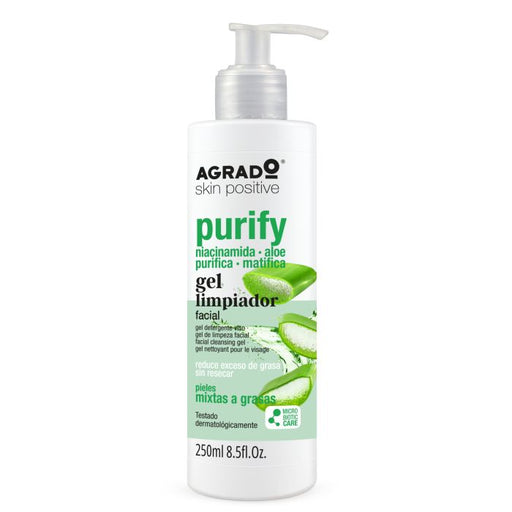 Gel detergente viso Purify 250ml - Agrado - 1