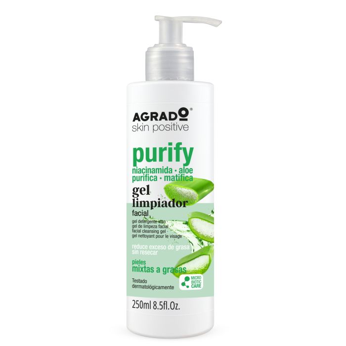 Gel detergente viso Purify 250ml - Agrado - 1