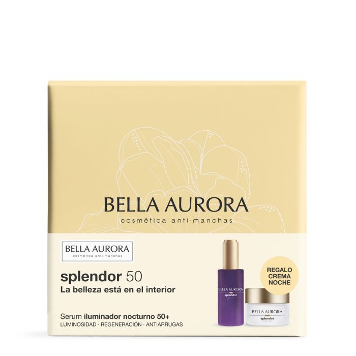 Confezione Splendor Siero Illuminante Notturno + Crema Notte - Bella Aurora - 3