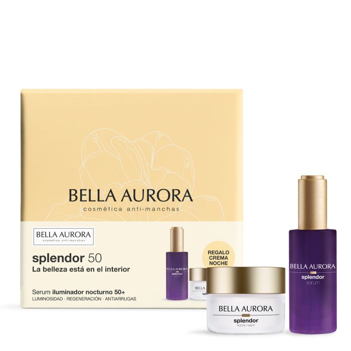 Confezione Splendor Siero Illuminante Notturno + Crema Notte - Bella Aurora - 1