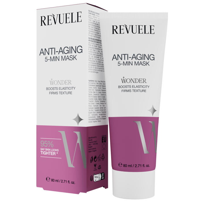 Wonder Anti-aging 5min Mascarilla Facial Antiedad - 80 ml - Revuele - 1