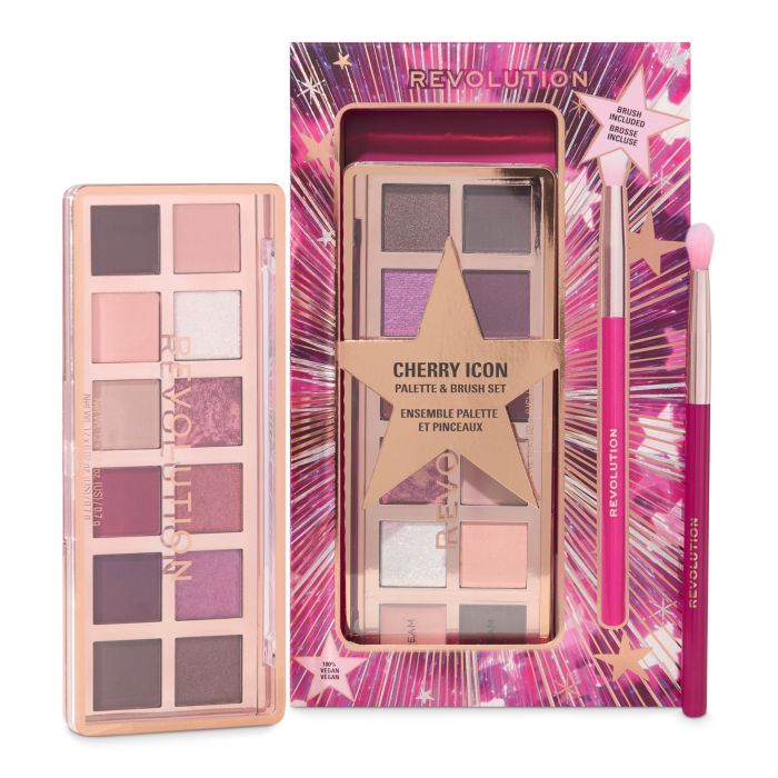 Cherry Icon Paleta de Sombras - 9 tonos - 1 unidad - Make Up Revolution - 1