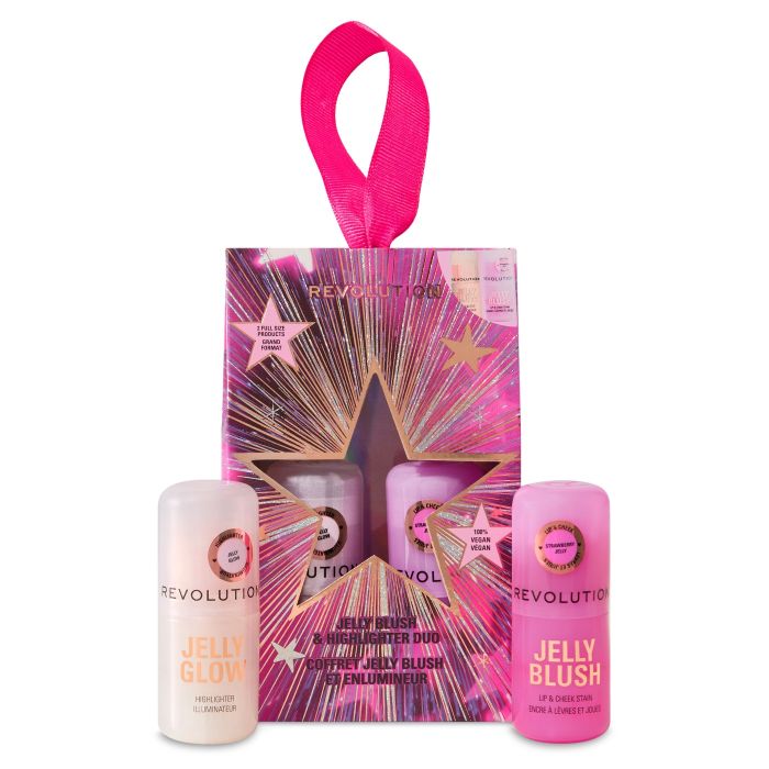 Jelly Blush - Highlighter Set de Regalo - Pack 2 unidades (5.5 g + 5 g) - Make Up Revolution - 1