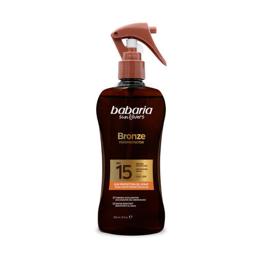 Olio Protettivo Solare Bronze Spf15 300 ml - Babaria - 1