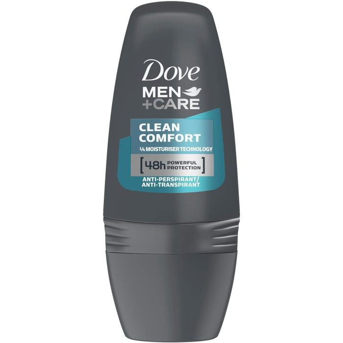 Deodorante Roll-on Antitraspirante Clean Comfort Men + Care da 50 ml - Dove - 1