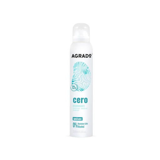Deodorante Antitransparente Spray Zero 200ml - Agrado - 1