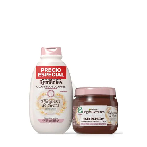 Original Remedies Confezione Maschera all'Avena Delicatesse + Shampoo all'Avena Délicatesse - Garnier - 1