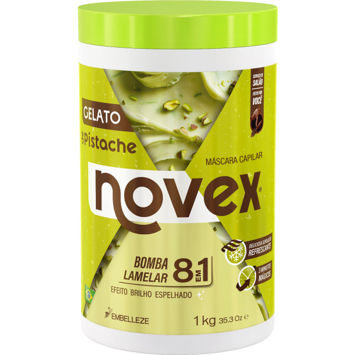 Maschera per capelli al pistacchio Effetto luminoso 1000ml - Novex - 1
