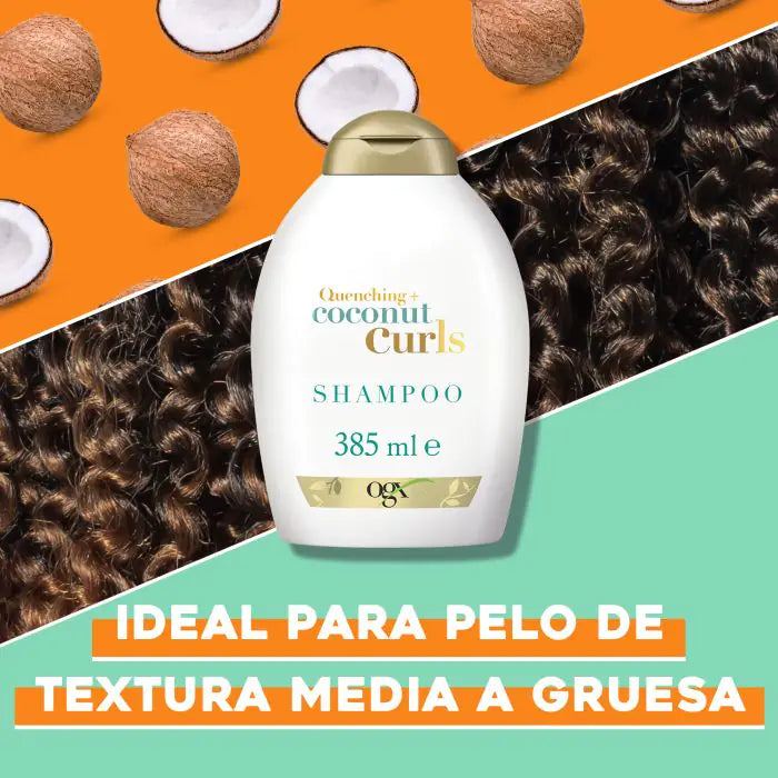 Shampoo ai Ricci di Cocco per Capelli Ricci e Ondulati 385 ml - Ogx - 4