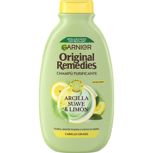 Shampoo all'Argilla e Limone per Capelli Grassi - Original Remedies 400ml - Garnier - 1