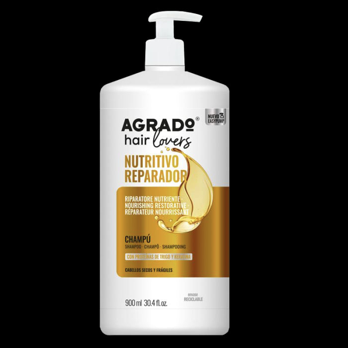 Shampoo Nutriente Riparatore Hair Lovers 900ml - Agrado - 1