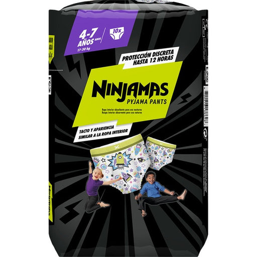 Ninjamas Pyjama Pants Mutande Assorbenti per la Notte 4-7 Anni - Dodot - 1
