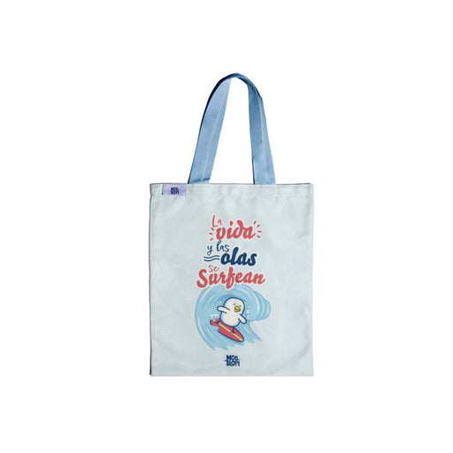 Borsa in tessuto - Mostropi : La vida y las olas se surfean - 1