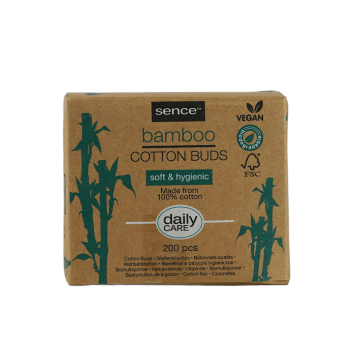 Sence Beauty - Bamboo Bastoncillos de Algodón - Palito de bambú - 200 unidades - Sence Beauty - 1