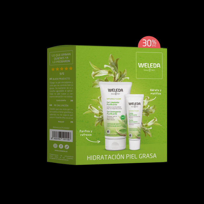 Set Gel Detergente + Fluido Opacizzante 150 ml - Weleda - 1