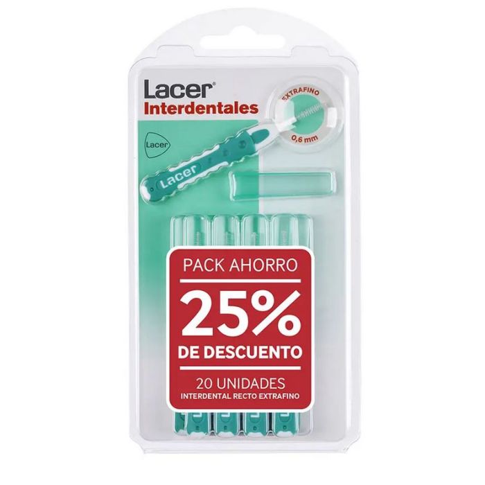 Lacer - Cepillos Interdentales Rectos - Extrafino (0,6 mm) - Pack Ahorro 10 unidades - Lacer - 1