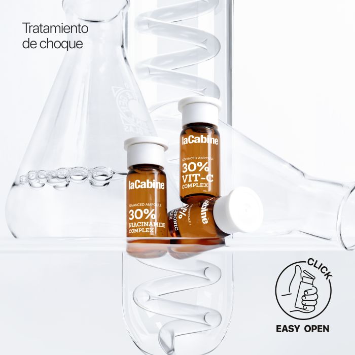Fiala avanzata 30% di complesso di acido ialuronico + vitamina C 2ml - La Cabine - 3