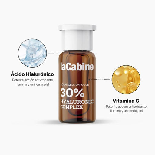 Fiala avanzata 30% di complesso di acido ialuronico + vitamina C 2ml - La Cabine - 2