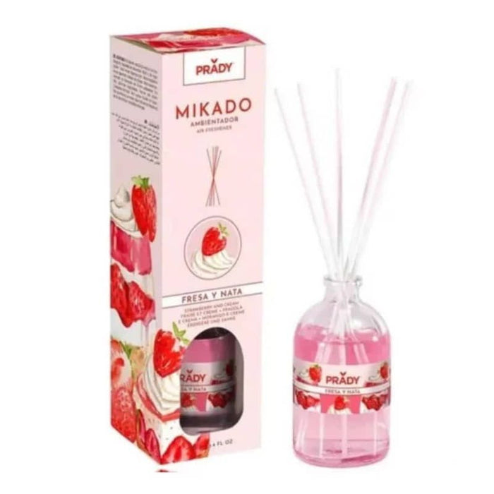 Diffusore Mikado 100ml - Prady : Fresa y Nata - 1