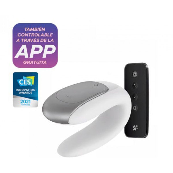 Doppio vibratore divertente per coppie - Satisfyer - 1