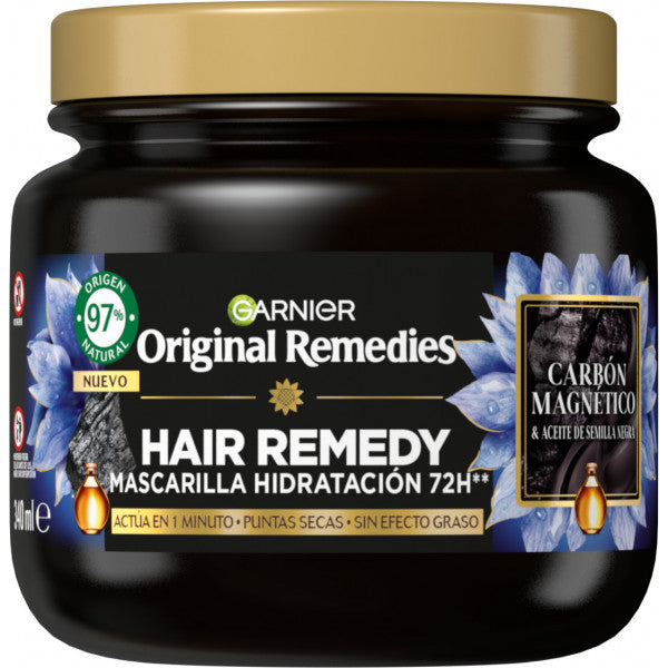 Maschera idratante Hair Remedy al carbone magnetico - Garnier - 1