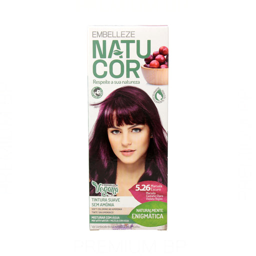 Naturcor Colorazione Permanente senza Ammoniaca 33 G Colore 5.26 - Novex - 1