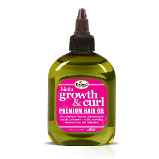Olio per capelli Growth and Curl Biotin 75ml - Difeel - 1