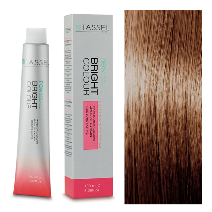 5 Castano Chiaro - Colorante con Olio di Argan e Cheratina 100 ml - Tassel : 7 Rubio Medio - 1