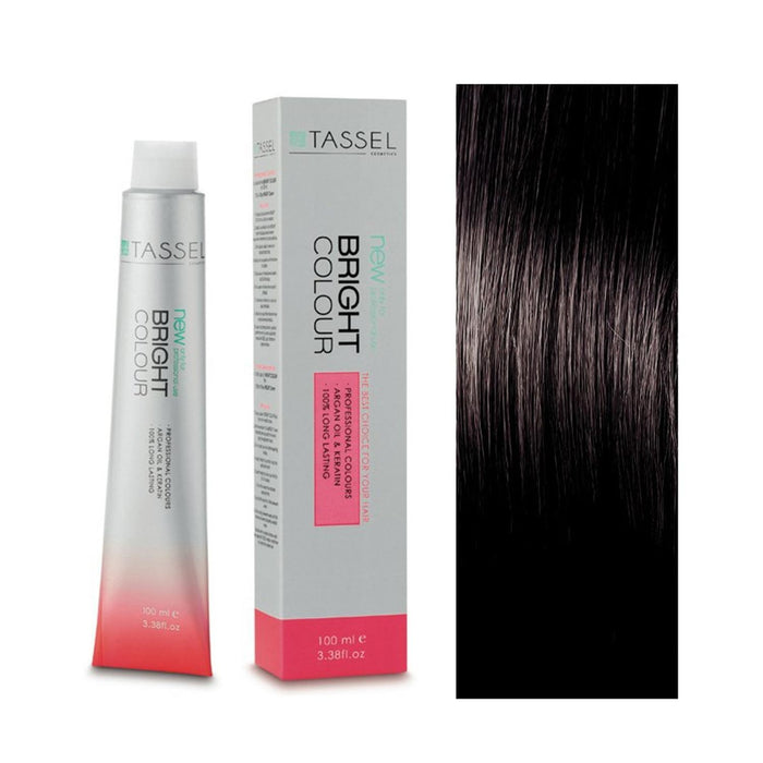 5 Castano Chiaro - Colorante con Olio di Argan e Cheratina 100 ml - Tassel : 3 Castaño Oscuro - 1